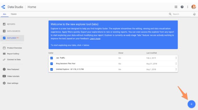 Tab “Explorer (Labs)” trong menu điều hướng